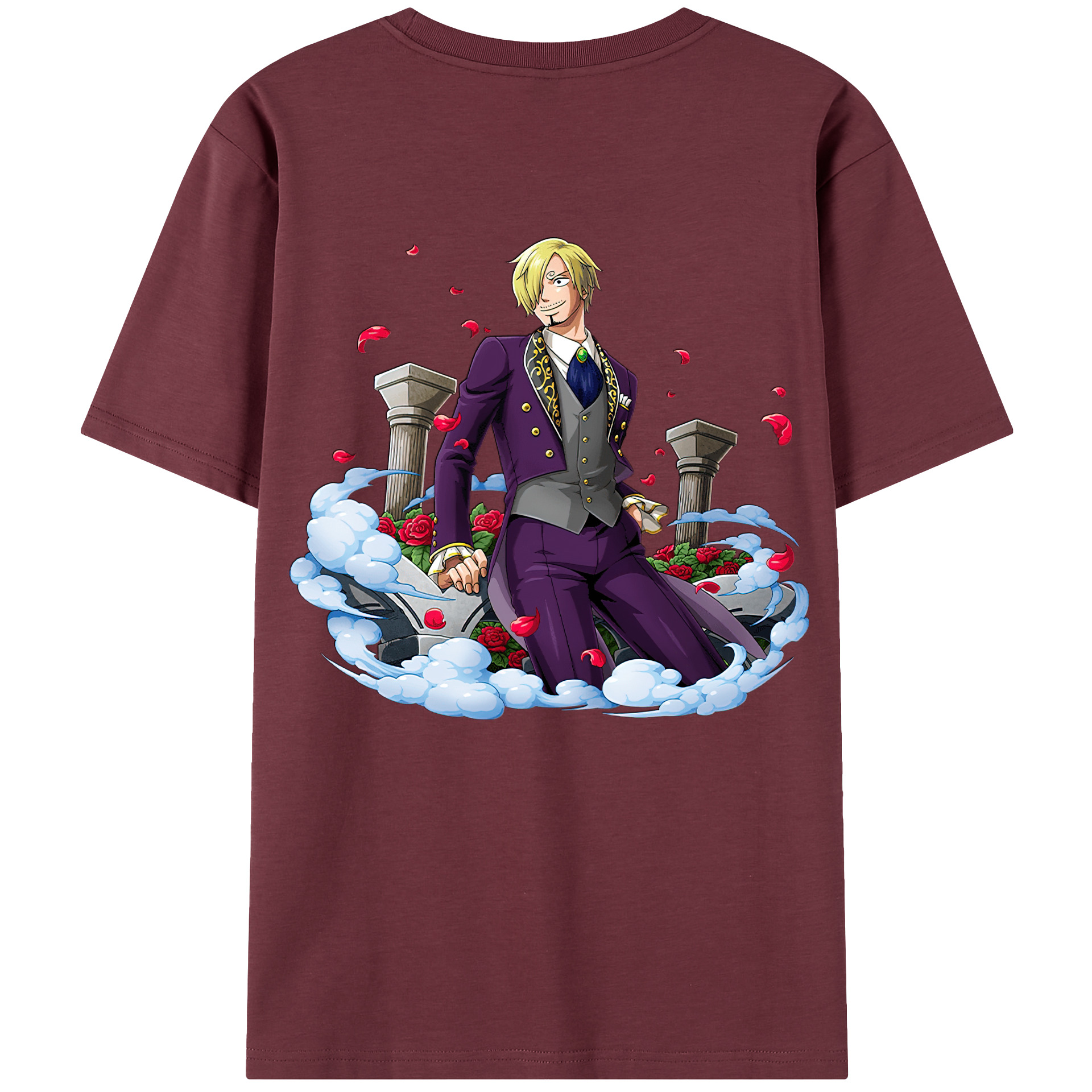 ワンピース サンジ ONE PIECE Sanji 綿100％半袖Tシャツ（背面プリント）